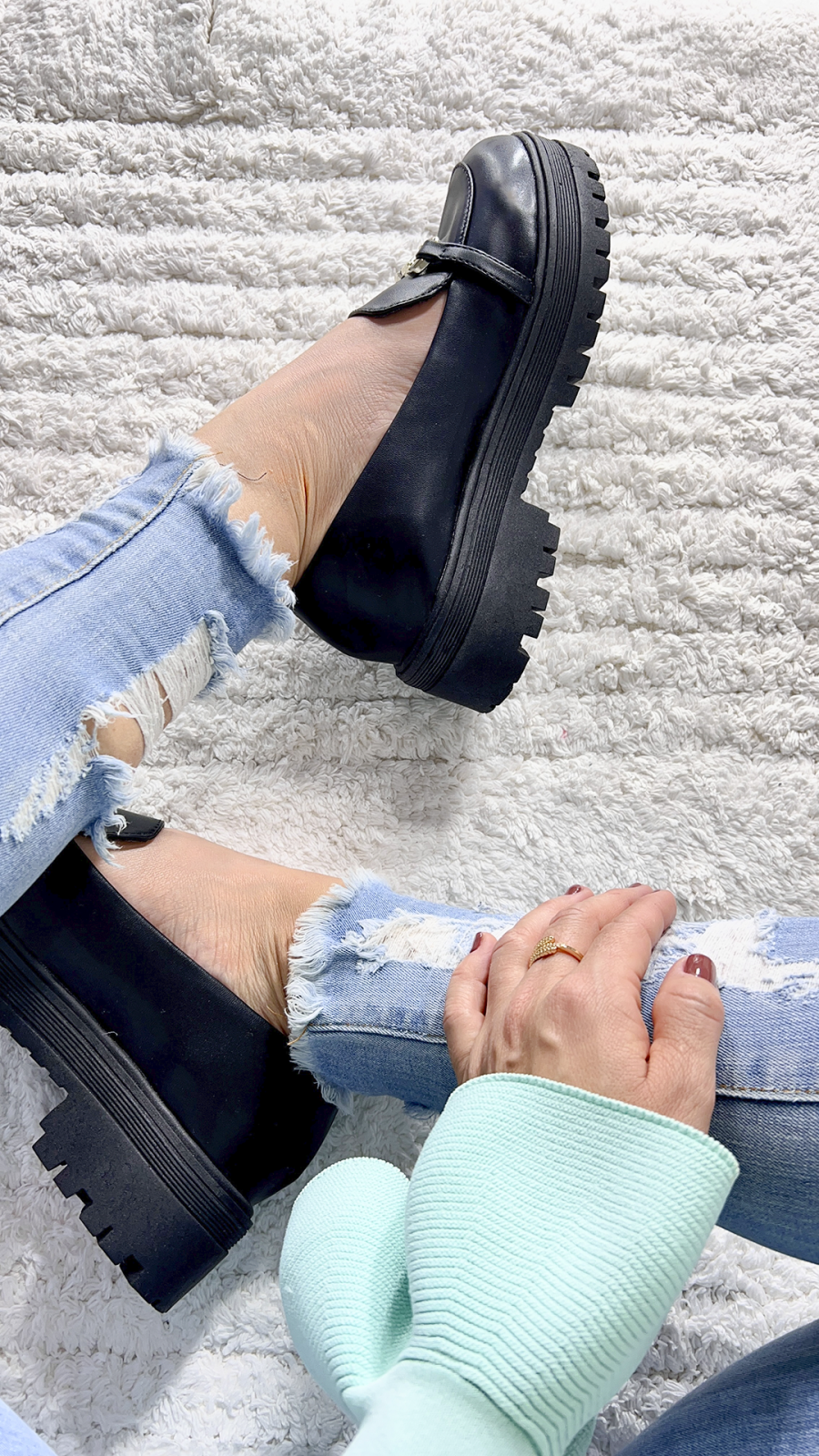 Mocassim Feminino Tratorado