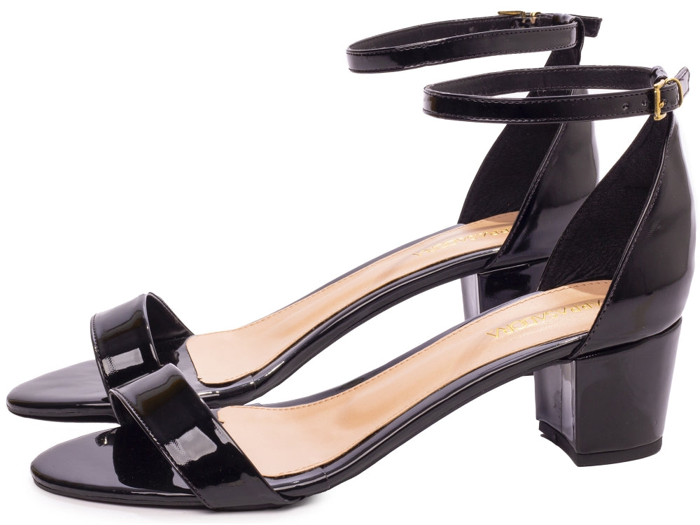 Sandália Salto Bloco Grosso Baixo Arrasadora