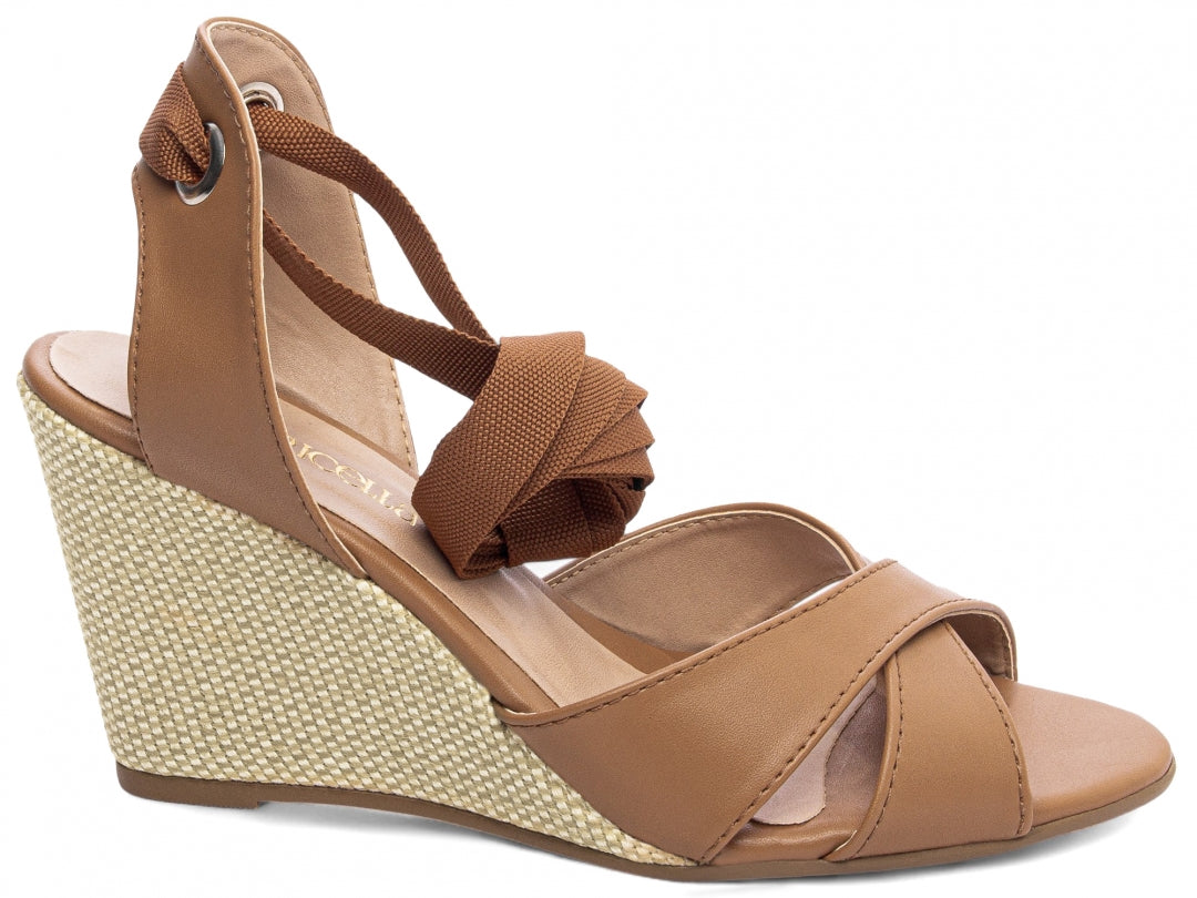 Sandália Plataforma de Cunha Anabela