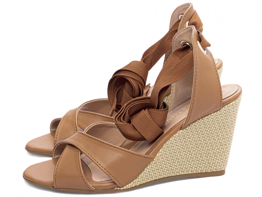 Sandália Plataforma de Cunha Anabela