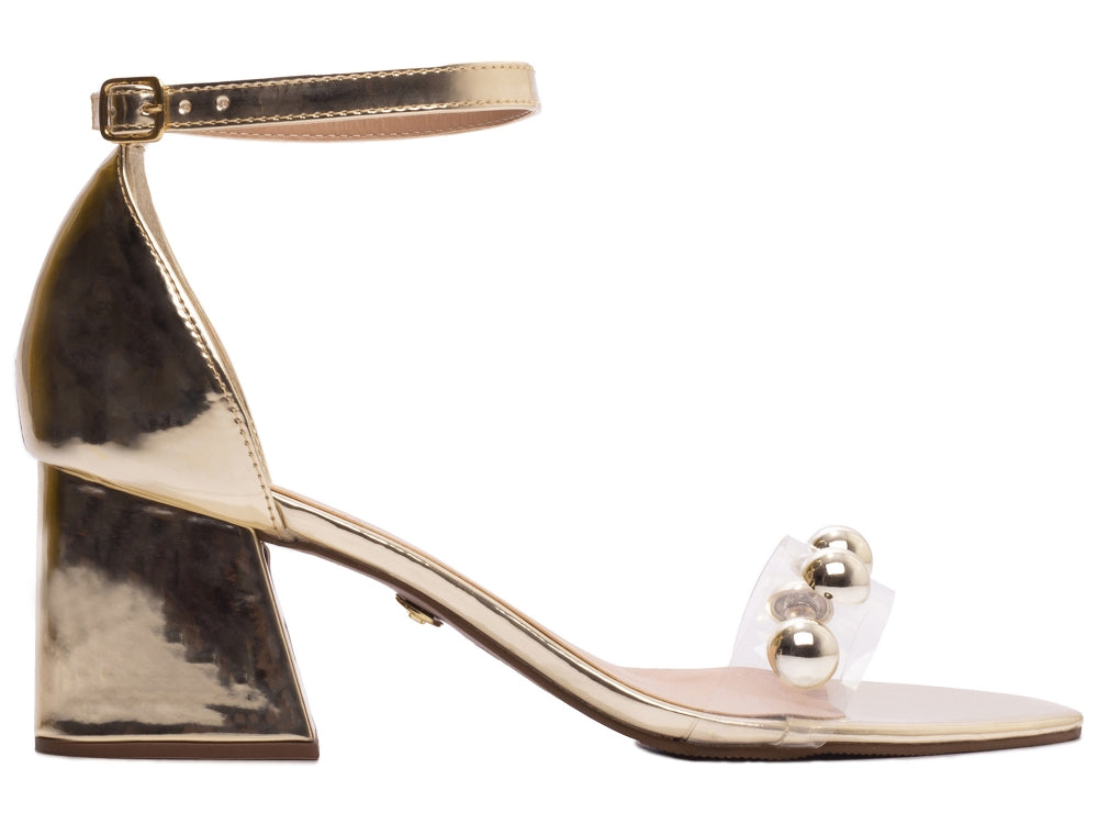 Sandália Salto Bloco Grosso Baixo Arrasadora