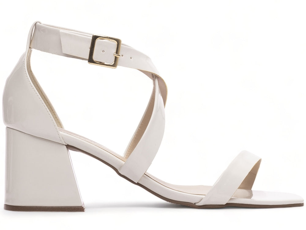 Sandália Salto Bloco Grosso Baixo Numeração Especial Tamanho Grande