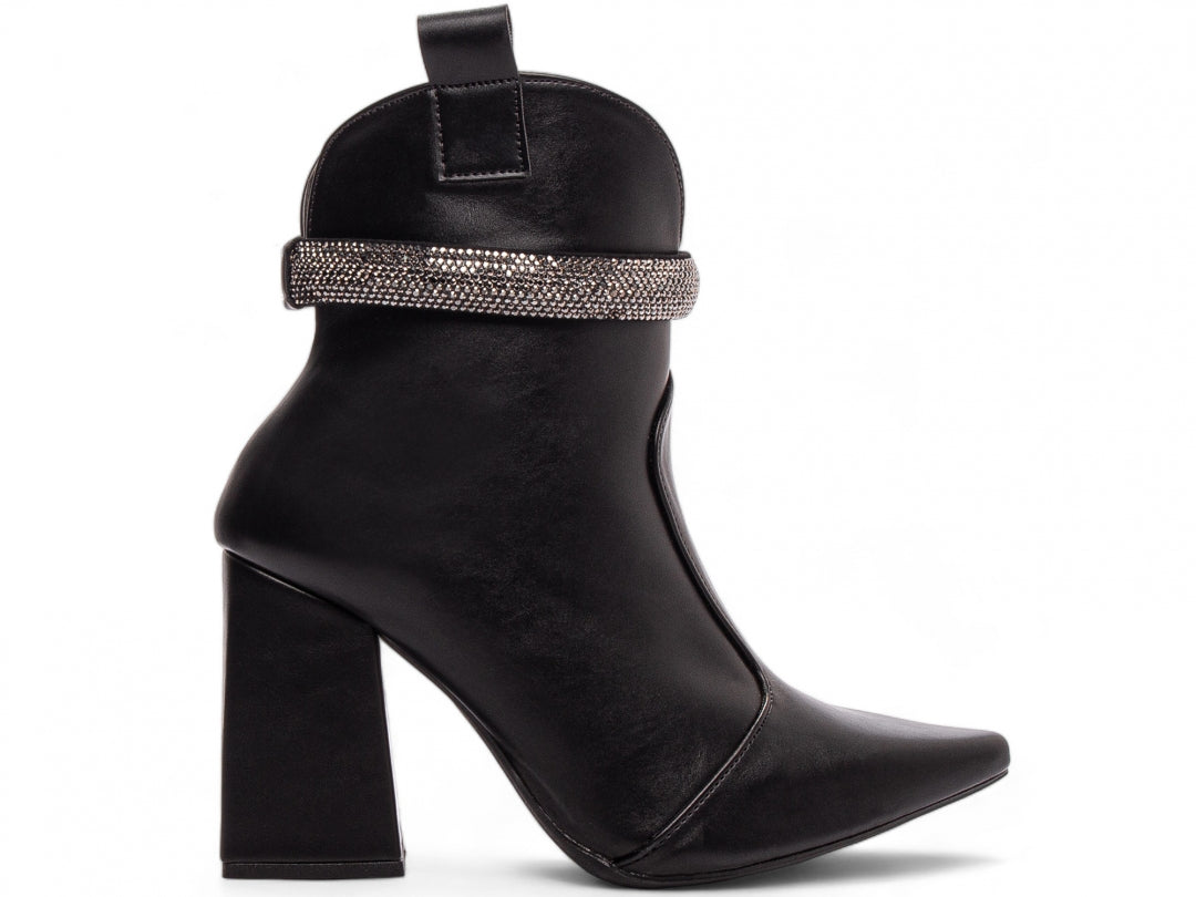 Bota Bico Fino Cano Médio