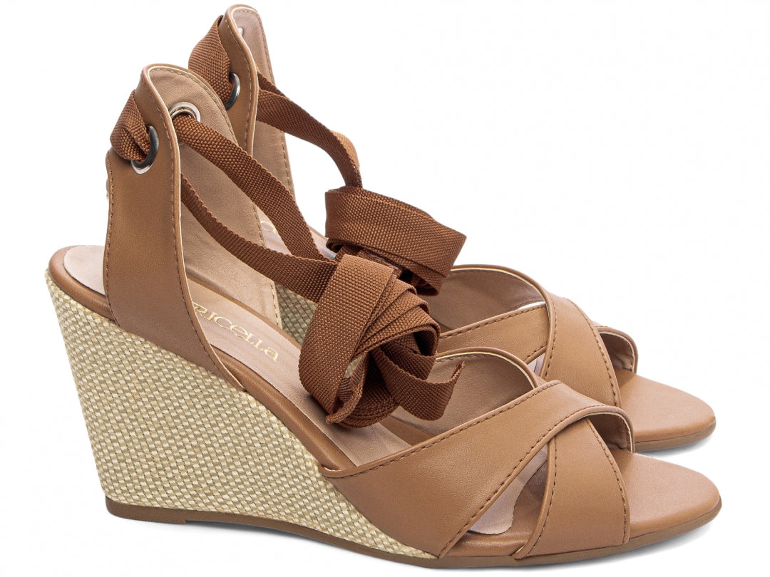 Sandália Plataforma de Cunha Anabela