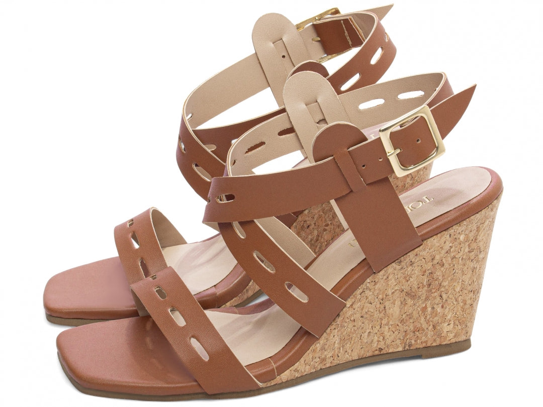 Sandália Plataforma de Cunha Anabela